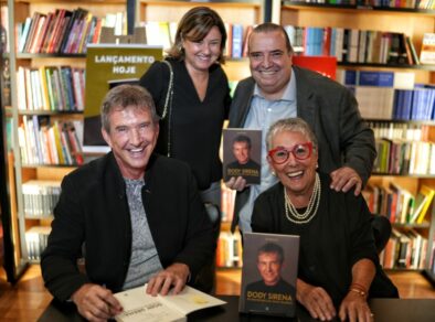 Lançamento do livro Dody Sirena na livraria da Travessa no Shopping Iguatemi em São Paulo