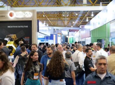 Feiras MundoGEO Connect, DroneShow Robotics, SpaceBR Show e Expo eVTOL reúnem mais de 8 mil profissionais