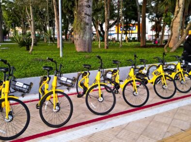 Bikes compartilhadas já estão disponíveis na Praça Afonso Pena