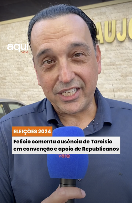 Felício Ramuth disse comentou sobre o apoio de Tarcísio de Freitas