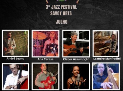 Começa o “3º Jazz Festival Savoy Arts” nesta sexta (5) em Campos do Jordão