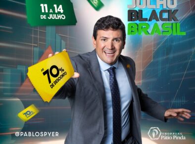 Grupo AD e Shopping Pátio Pinda inovam na 7ª edição da liquidação Julho Black Brasil, com a participação inédita de Pablo Spyer