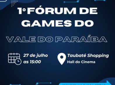 I Fórum de Games do Vale: encontro com entusiastas do mercado gamer acontece no Taubaté Shopping neste sábado (27)