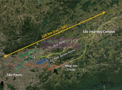 Trem entre São José e São Paulo tem orçamento inicial de R$ 6 bi