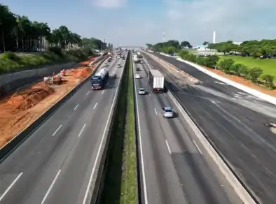 Tráfego do Jd. das Indústrias é alterado por obras na Dutra