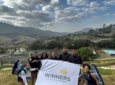 Campeões do Torneio Winners do Rio Open 2024 fazem semana de atividades no Centro de Treinamento Kirmayr