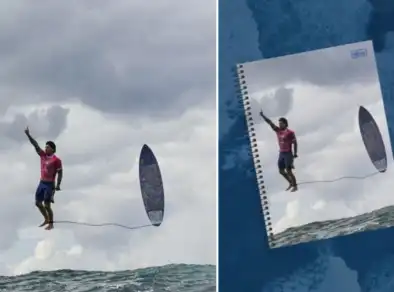 Caderno com foto do Medina será feito pela Tilibra