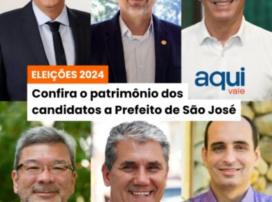 Confira o patrimônio dos candidatos a Prefeito de São José dos Campos