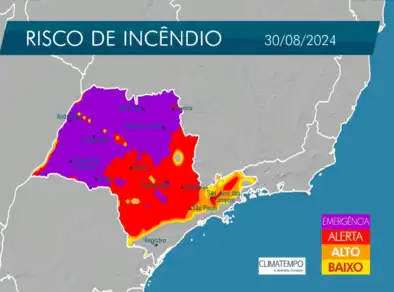 Defesa Civil emite alerta para possibilidade de novas queimadas no Vale do Paraíba