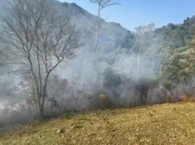 Incêndio destrói mais de 330 campos de futebol na Serra da Bocaina em Bananal