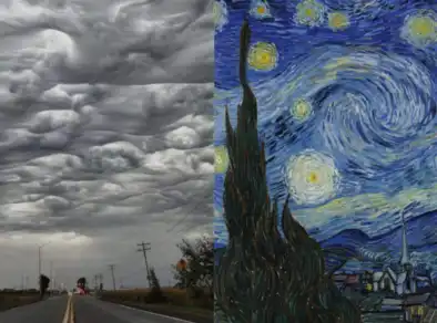 Nuvens no céu do Canadá viralizam por semelhança com a pintura de Van Gogh