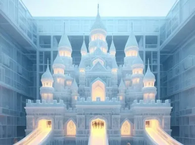 Neve no Natal: Parque Ibirapuera recebe castelo gigante de gelo