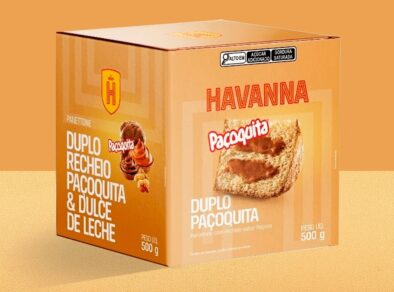 Havanna lança panetone exclusivo recheado de Paçoquita e doce de leite