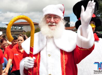 Papai Noel chegará neste sábado (09) no Taubaté Shopping