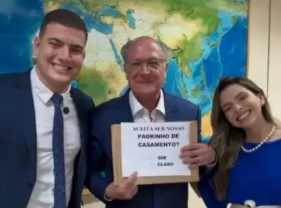 Prefeito eleito de Caçapava convida Geraldo Alckmin para ser padrinho de casamento