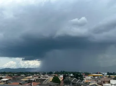 Alerta de tempestade é emitido para o Vale do Paraíba