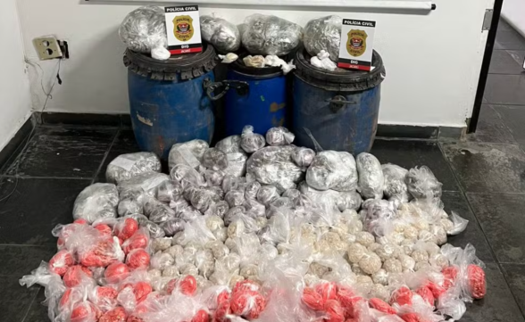 Polícia apreende mais de 27 mil poções de drogas em São José 