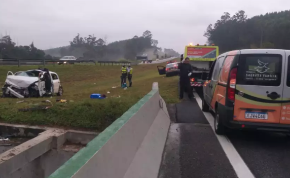 Acidente fatal na Carvalho Pinto após cochilo de motorista deixa mulher morta e cinco feridos