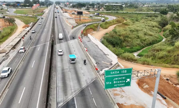 Acesso à Dutra em Jacareí é bloqueado para obras a partir desta segunda (16)  