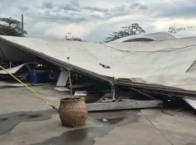 Após estragos com ventania, Prefeitura de Caraguatatuba suspende aulas em toda a rede municipal