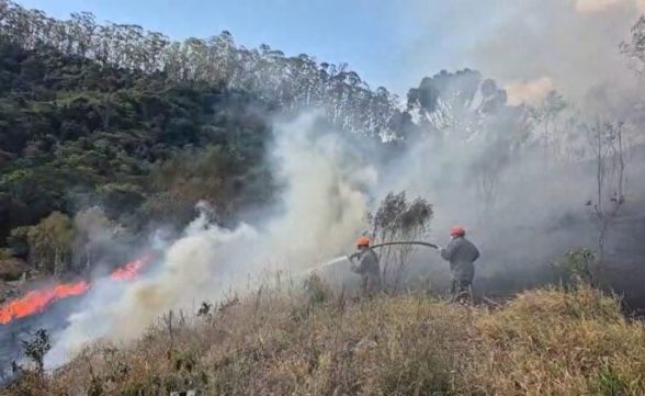 Incêndio atinge área de 180 mil metros quadrados em São Luiz do Paraitinga