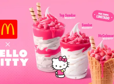 McDonald’s cria sobremesas e pelúcias da Hello Kitty em edição limitada