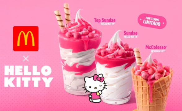McDonald’s cria sobremesas e pelúcias da Hello Kitty em edição limitada