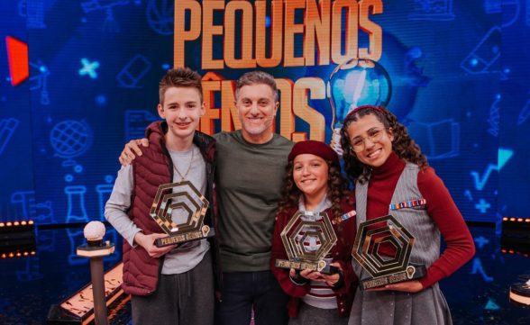 Aos 11 anos, moradora de Jacareí conquista troféu no “Pequenos Gênios” em programa de Luciano Huck