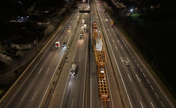 Carga especial com mais de 800 toneladas passará pela Dutra a partir desta sexta (08)