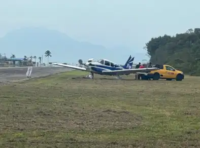 Pneu de avião estoura durante pouso em Ubatuba