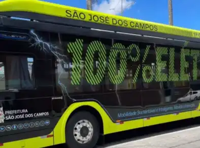 Novos ônibus elétricos começam a chegar em SJC em setembro