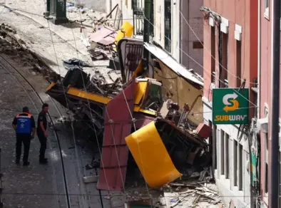 Brasileiro está entre feridos em grave acidente de bondinho em Lisboa que deixou 16 mortos
