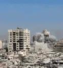Israel derruba mais um prédio em Gaza e anuncia ofensiva terrestre
