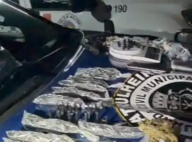 Guarda Civil de Caraguá prende homem com mais de 1,5 mil porções de drogas