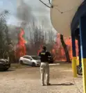 Incêndio destrói viaturas da PRF em Roseira
