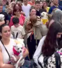 Fieis levam animais para bênção no Dia de São Francisco