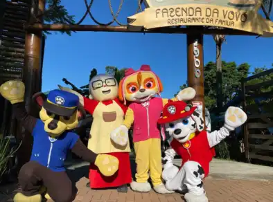 Dia das crianças: Patrulha Canina, Stitch e Angel animam final de semana na Fazenda da Vovó em São José