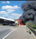 Acidente na Dutra em Pindamonhangaba causa incêndio e interdição total da…